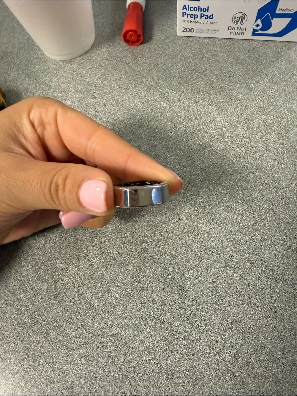 Silver Magnetic Smart Ring - Sleek Wearable Accessory